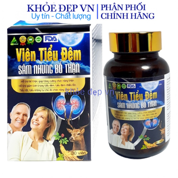 Viên tiểu đêm sâm nhưng bổ thận tăng cường sinh lý năm nữ chai 30 viên