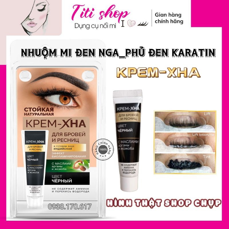 NHUỘM MI ĐEN BÓNG_phủ mi đen Nga_nhuộm đen FITO KPEM-XHA