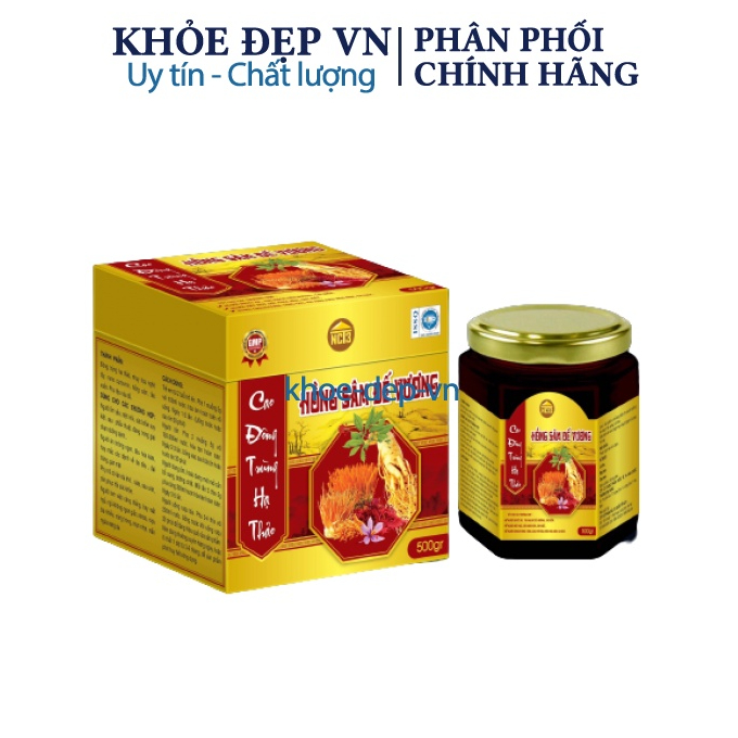 Cao Đông Trùng Hạ Thảo Hồng Sâm Đế Vương giúp tăng tiêu hóa , phục hồi sức khỏe và tăng sức đề kháng – hũ 600gr