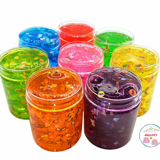  Slime hình trụ bên trong có charm hoa quả 11 màu cực đẹp Đồ chơi hũ slam chất nhờn ma quái squishy hộp 150ML 