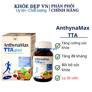 Viên uống AnthynaMax TTA giúp tăng cường sức khỏe, nâng cao sức đề kháng – hộp 30 viên