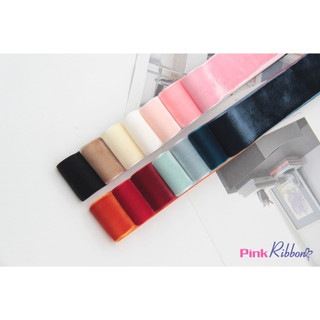 *(SET 2 MÉT/CUỘN 9M) Ruy băng nhung 38mm, phụ liệu may mặc, đính váy áo thời trang, nơ bờm kẹp tóc, bó hoa