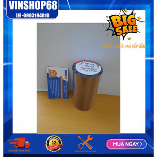 Ribbon mực in tem nhãn mã vạch decal Vintech Resin VT368 110mm x 300m