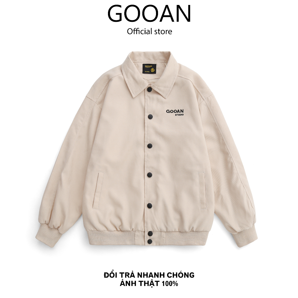 Áo Khoác Varsity Bomber Gooan Basic Form Rộng