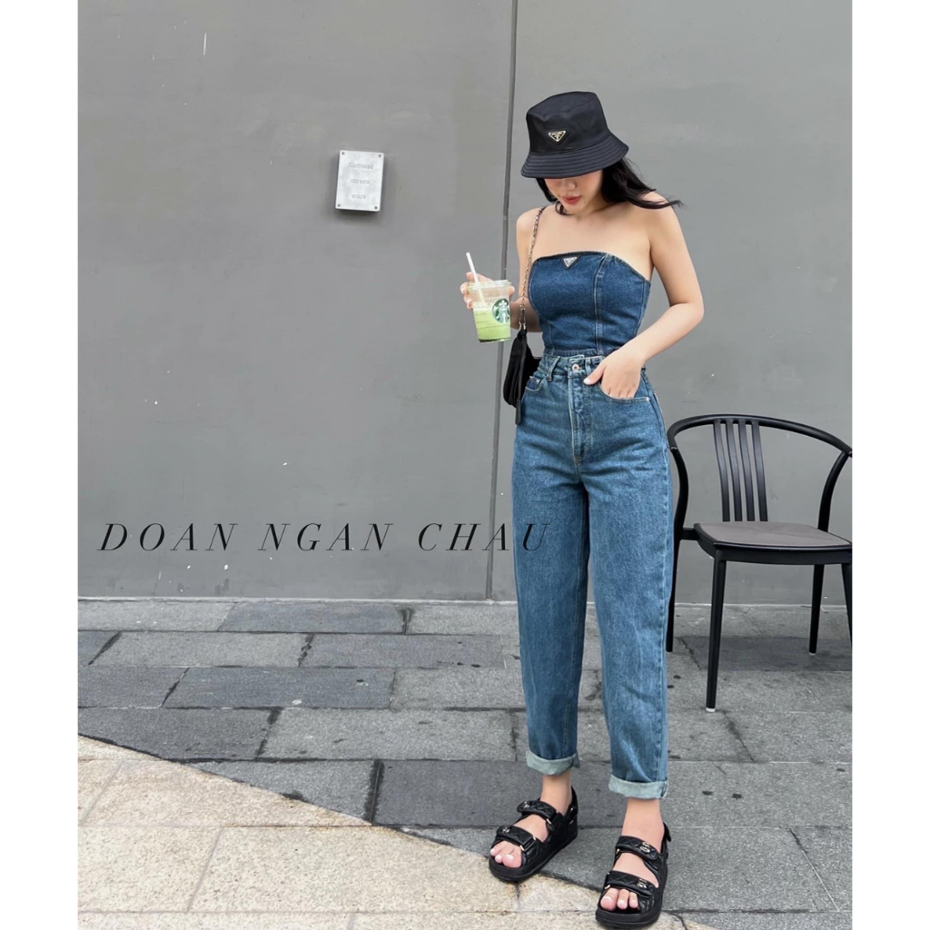 Set Áo Ống + Quần Jeans Dài