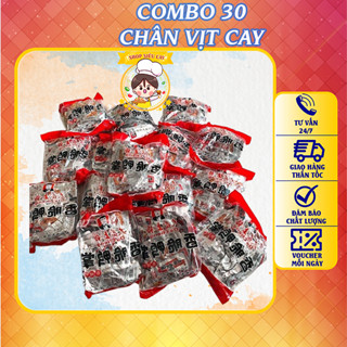 ⭐COMBO 30 Chân vịt Tứ Xuyên cay Dacheng màu đỏ⭐DATE MỚI✅
