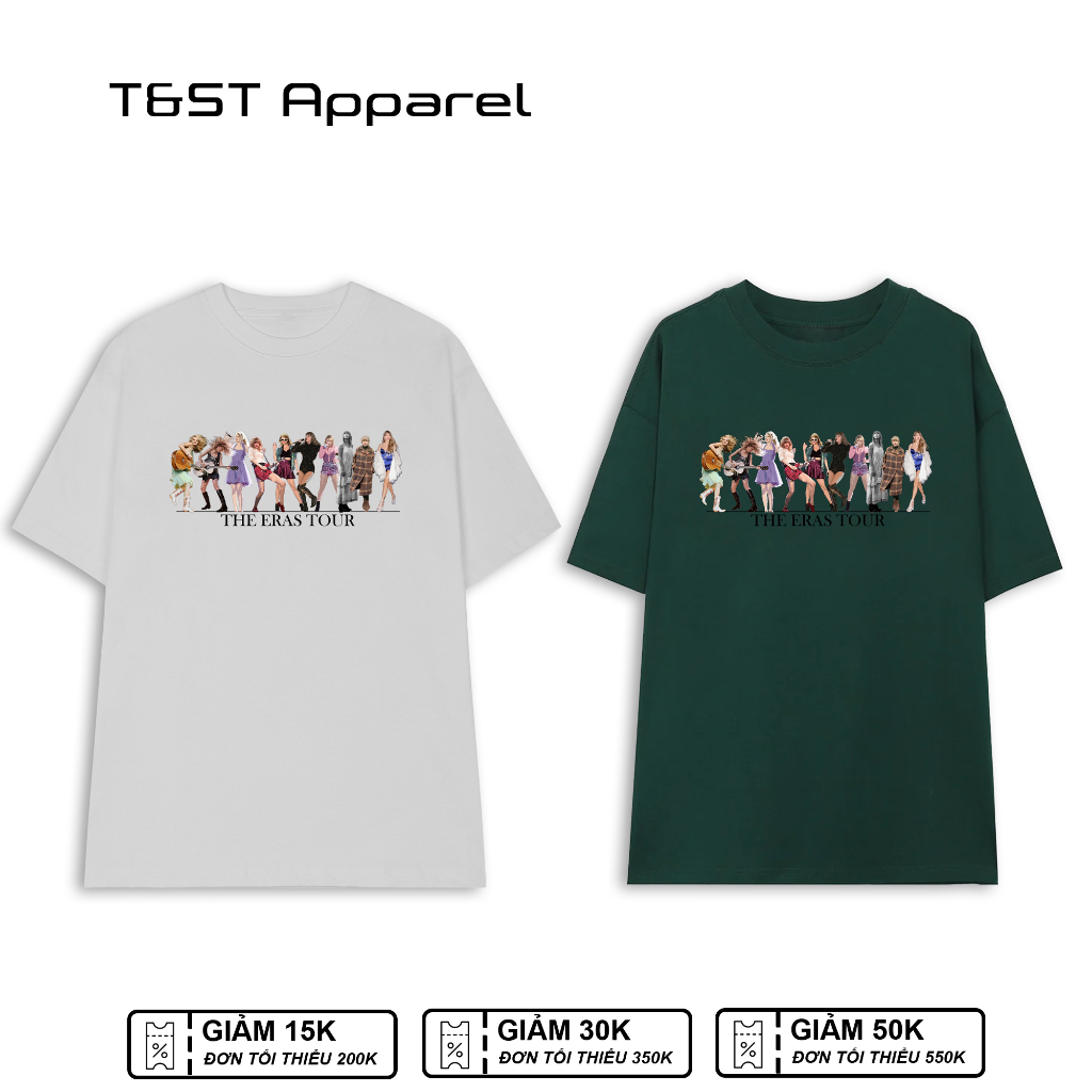 Áo thun Oversized Unisex Nam Nữ Cotton cao cấp ca sĩ thần tượng Taylor Shirt TS merch