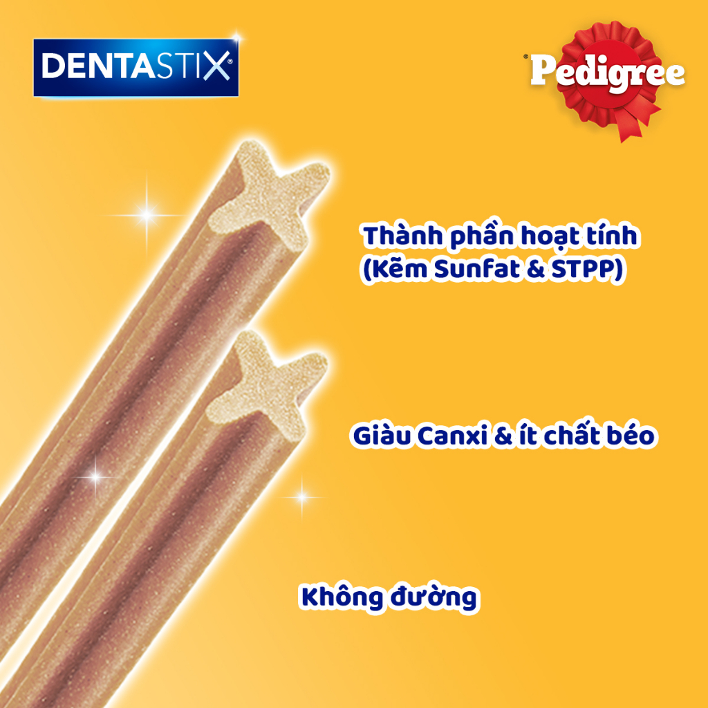 Bộ 3 bánh xương chó nhỏ Pedigree Dentastix 75g