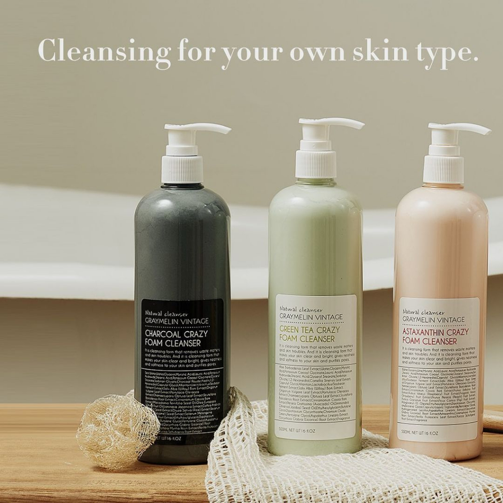 Sữa Rửa Mặt Chiết Xuất Rau Má Graymelin Centella Crazy Foam Cleanser 500ml