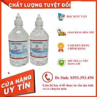 Nước muối sinh lý natri clorid 0.9% 500ml