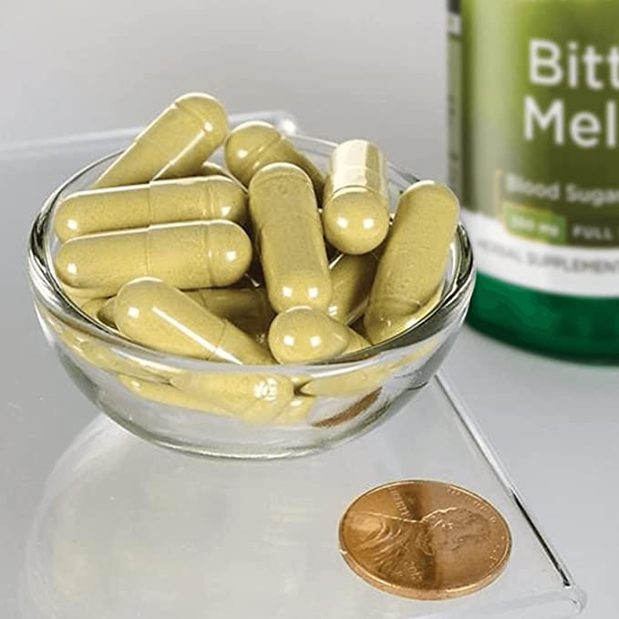 Swanson Full Spectrum Bitter Melon 500mg - Viên uống mướp đắng hỗ trợ đường huyết cho người bệnh tiểu đường 60 viên