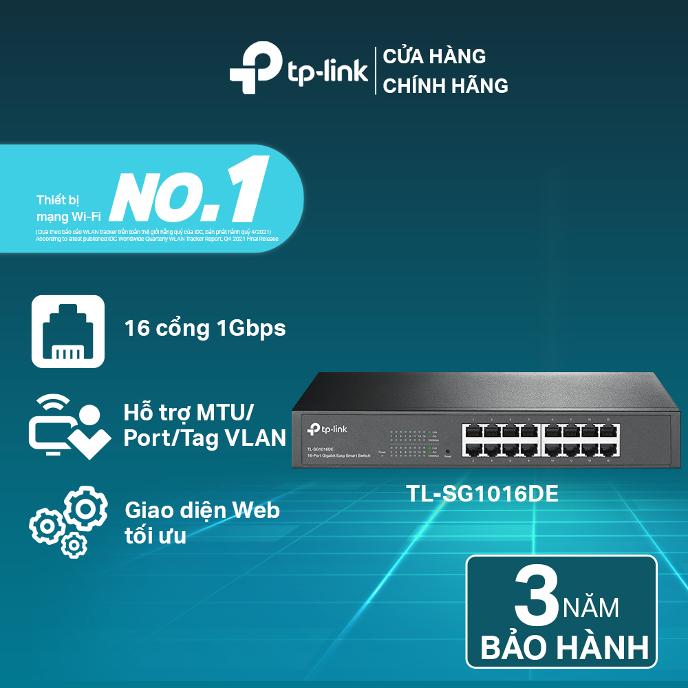 [Hỏa Tốc] Bộ Chia Tín Hiệu Thông Minh TP-Link TL-SG1016DE Easy Gigabit 16 Cổng