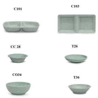 Chén đựng nước chấm,gia vị nhựa Melamine vân đá ngọc