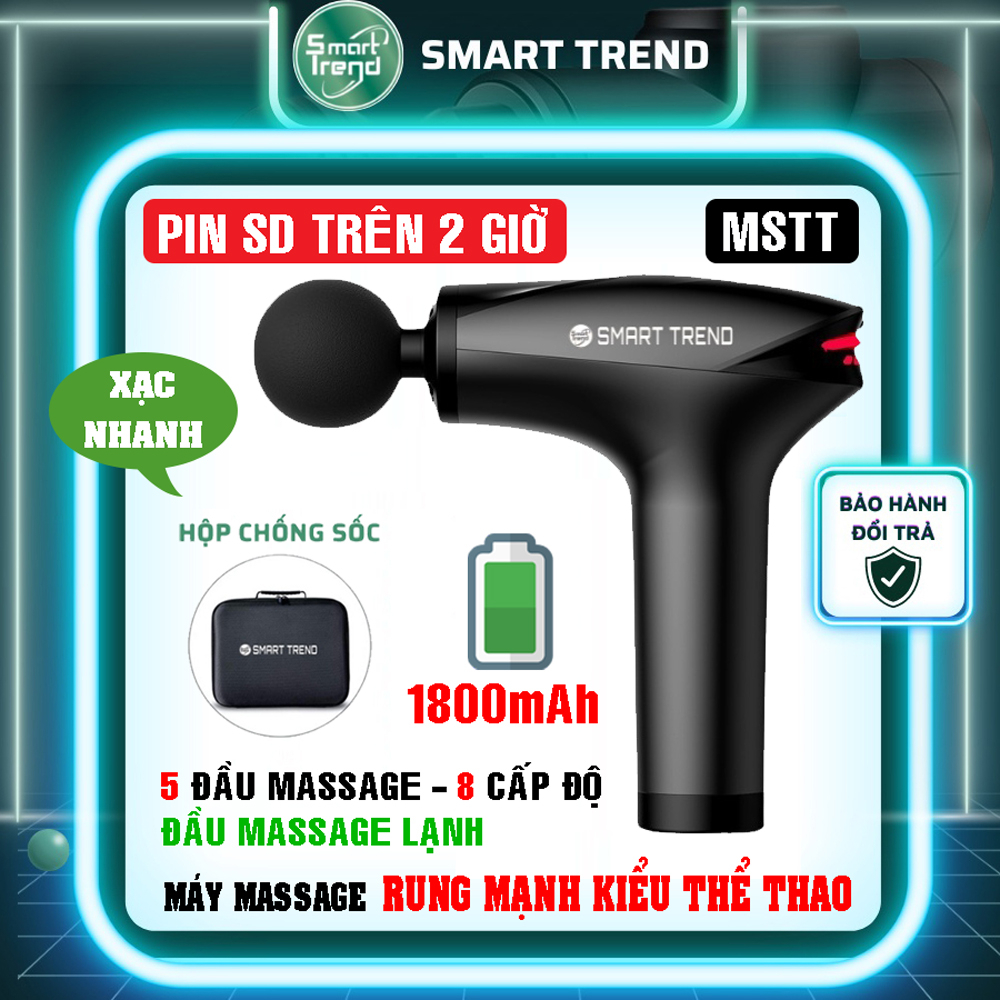 Máy massage cầm tay RUNG MẠNH Smart Trend MSTT | Có đầu Massage Lạnh | Pin xạc "Đảm Bảo" sử dụng trên 2 giờ, xạc nhanh.
