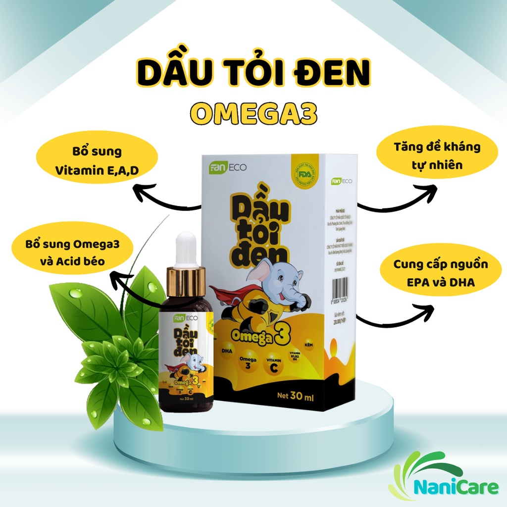 DẦU TỎI ĐEN ORGANIC ( Dứt Điểm Ho, Sổ Mũi, Cảm Cúm, Cảm Lạnh, Khò Khè Khó Thở, tăng sức đề kháng cho bé)