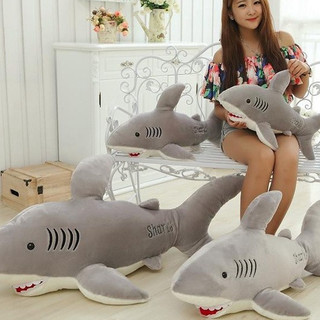 GẤU BÔNG HÌNH CÁ MẬP ĐỦ SIZE LÔNG NHUNG MỊN [HÀNG VNXK]