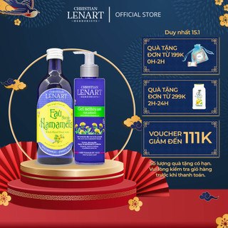 Combo gel rửa mặt trẻ hóa da 200ml và toner hoa kim mai 200ml christian lenart