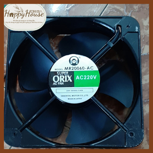 Quạt thông gió vuông sắt Super Orix MR20060-AC Kích thước 20x20x6cm
