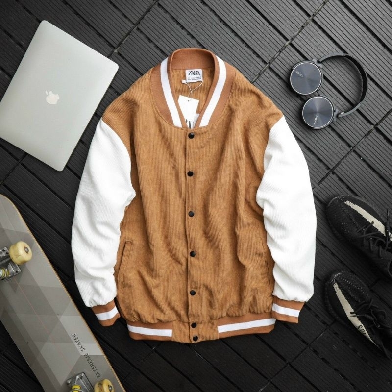 Áo khoác BOMBER ZARA Chất NHUNG TÂM , màu Phối tương phản , trend , đẹp , Full tem tag mạc