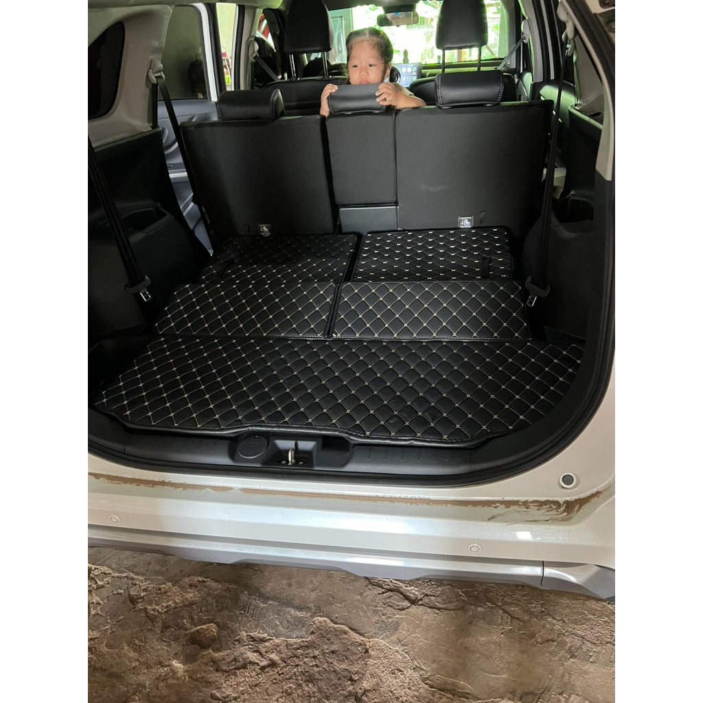 Thảm Da 6D Cốp Sau và Lưng Ghế Dành Cho Xe 5, 7 Chỗ Ô Tô Cao Cấp AEGAUTO
