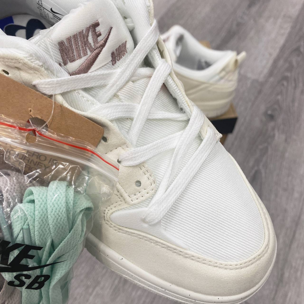 Giày SB Dunk Low Disrupt 2 Pale Ivory màu kem - Bản cao cấp Fullbox và phụ kiện