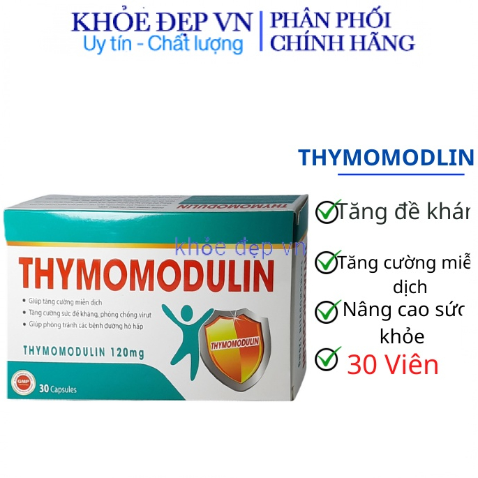 Viên uống THYMOMODULIN 120mg - tăng sức đề kháng, tăng cường miễn dịch cho cơ thể