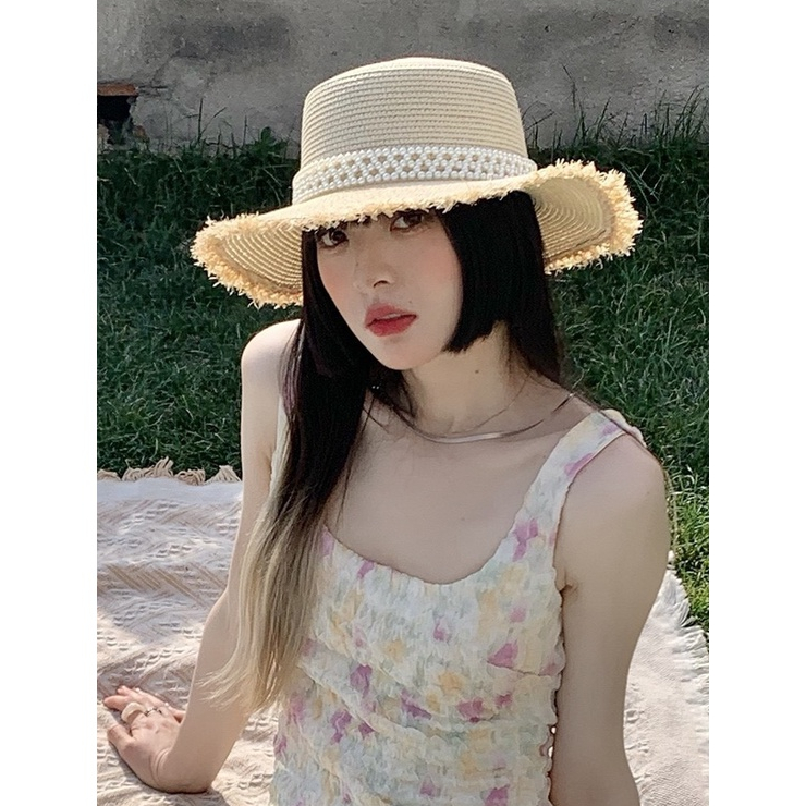 Mũ nón cói rộng vành nữ đi biển hottrend nhiều mẫu, màu - THC01