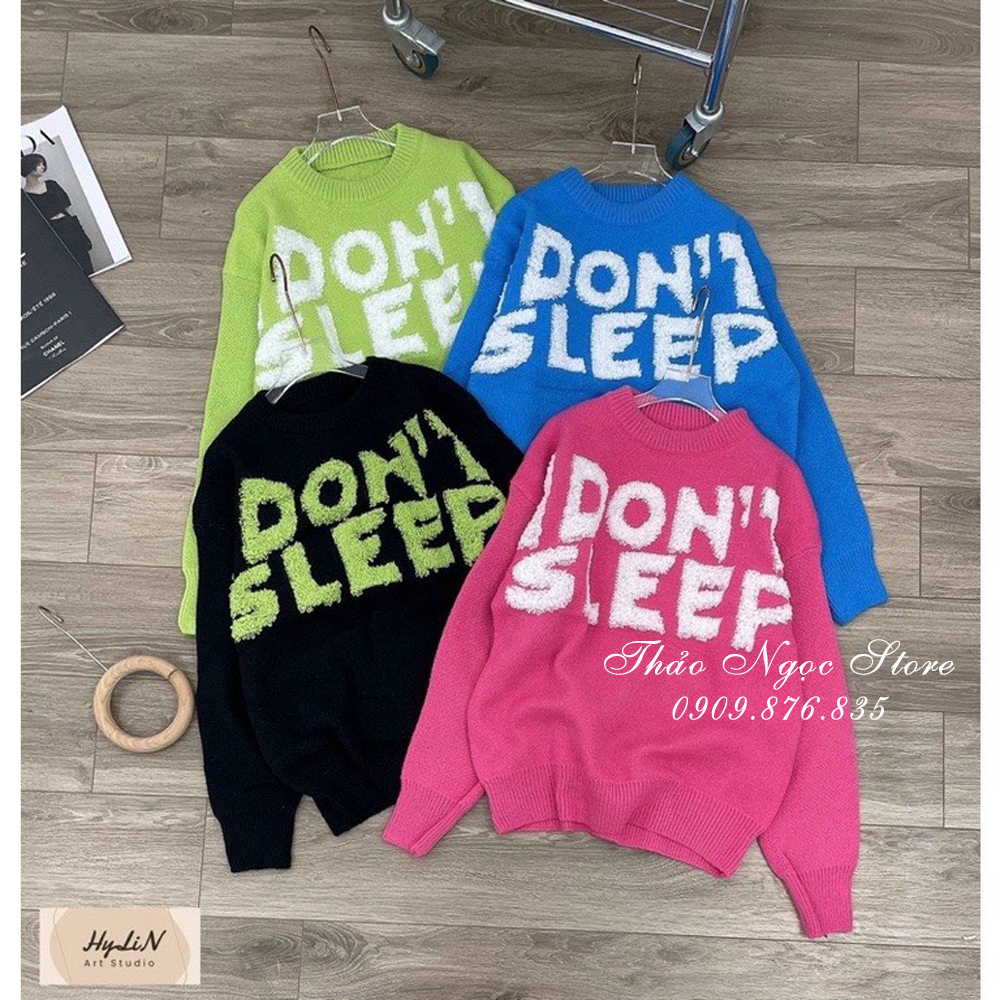 Áo len chữ nổi form rộng hàng nhập QC! (Hàng sẵn) | BigBuy360 - bigbuy360.vn