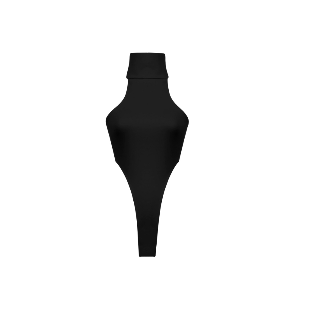 TATICHU - Turtleneck Sleeveless High Cut Bodysuit - Bodysuit cổ lọ khoét eo cao | BigBuy360 - bigbuy360.vn