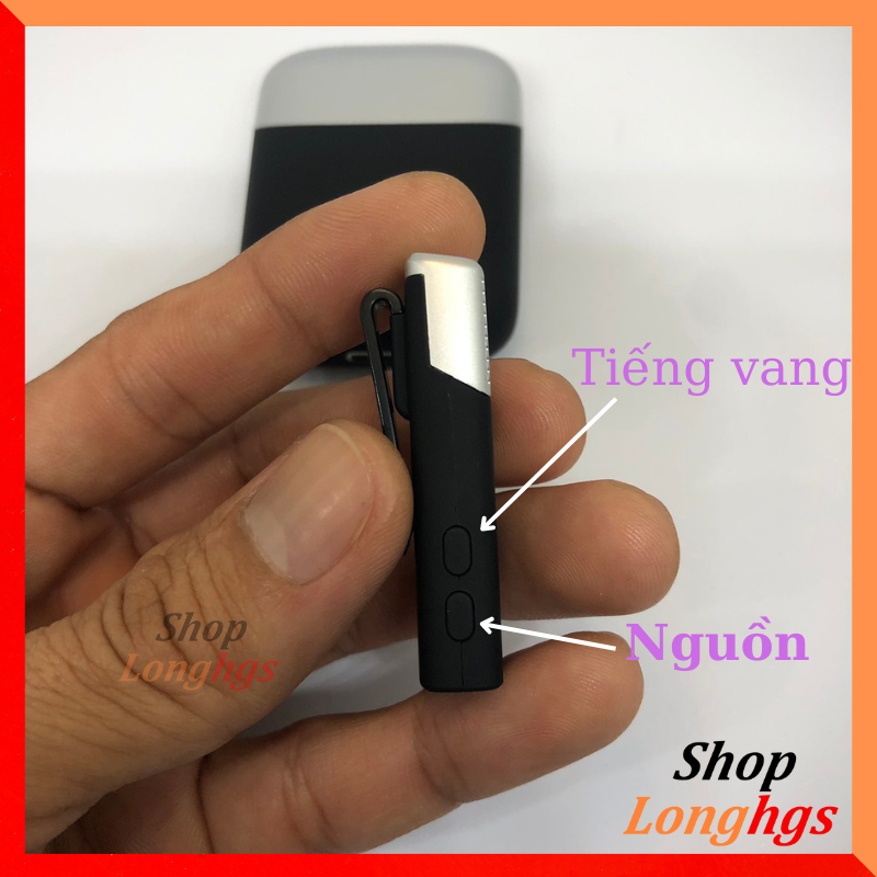 Mic thu âm cao cấp có hộp sạc không dây cài áo. Thu âm, lọc tiếng ồn, thích hợp livestream, quay video, làm vlog,...