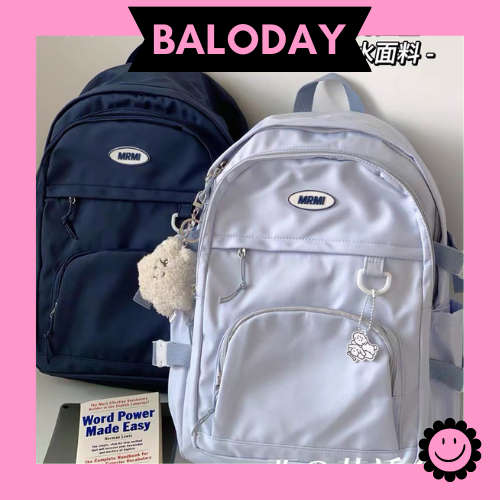 Balo Nam Nữ basic MRMI nhiều ngăn, nhiều màu, siêu dễ thương, cute, dùng để đi học đi chơi