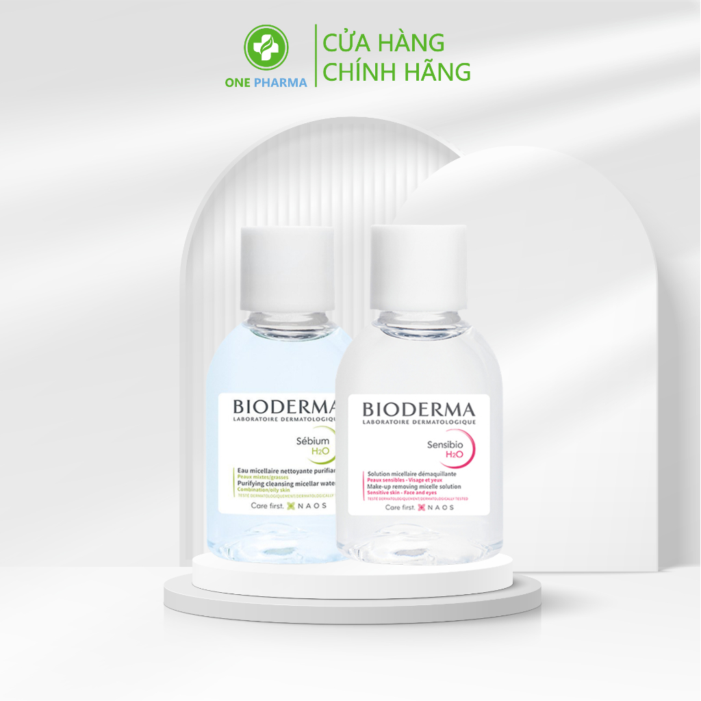 Nước tẩy trang Bioderma cho da nhạy cảm - Bioderma Sensibio + Sebium H2O Chính Hãng