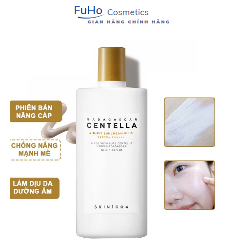 Kem chống nắng Skin1004 Madagascar Centella Air-Fit SunCream dành cho da nhạy cẩm SPF50+ PA++++ Fuho Cosmetics
