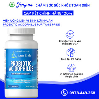 Men vi sinh Probiotic Acidophilus 100v