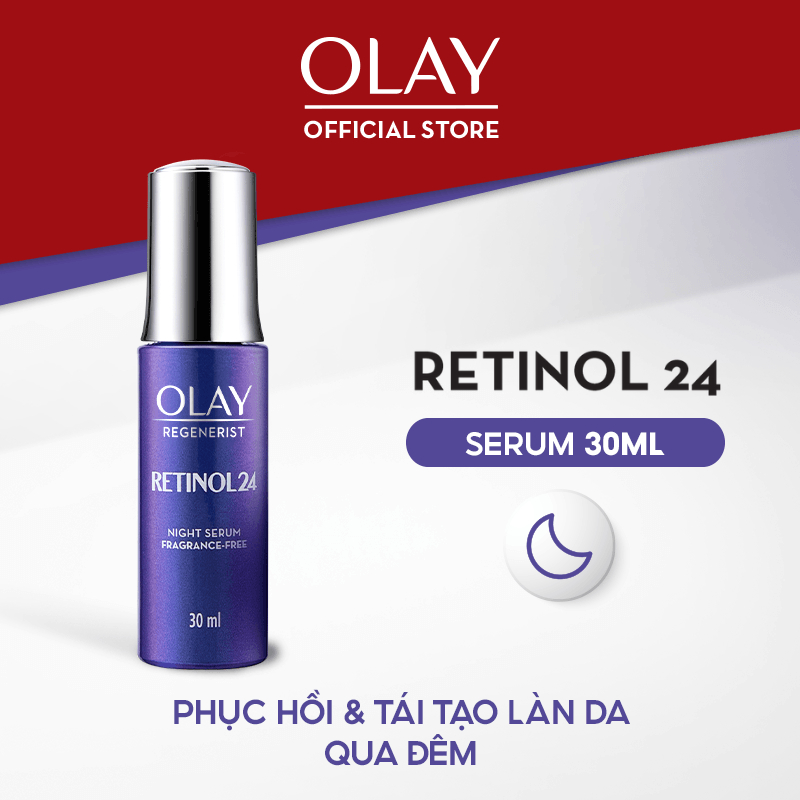 Bộ 5 olay Dưỡng Regenerist Ngày Đêm 50G Kem Mắt 15ML Serum 30ML SRM Total Effect 100G