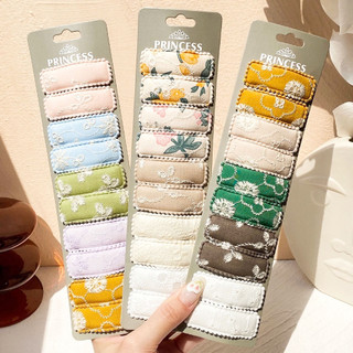 Kẹp tóc mái, kẹp bật bọc hoa vintage, kẹp kim loại phong cách hàn quốc