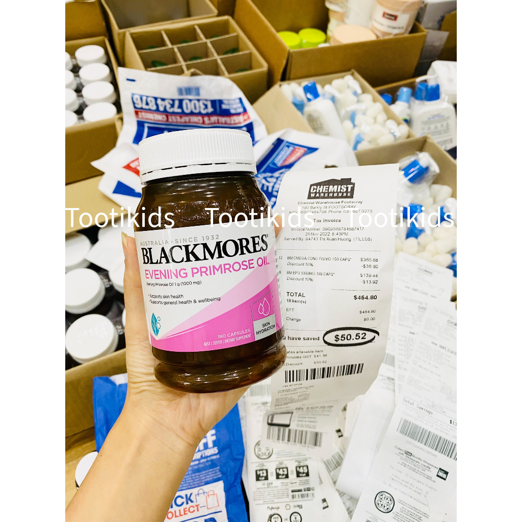 Tinh dầu Hoa Anh Thảo Blackmores 190v đủ BILL