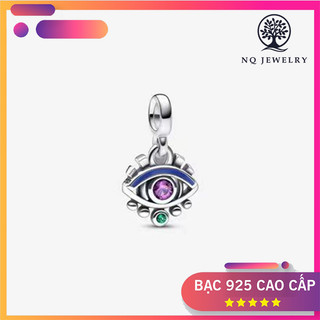 Charm bạc xỏ ngang dreamcatcher đính đá