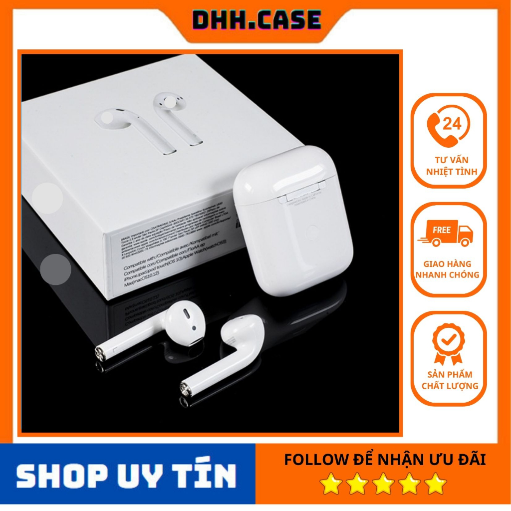 Tai Nghe Bluetooth AP2, Tai Nghe Không Dây Full Chức Năng Đổi Tên, Định Vị, Pin Trâu Dùng Cho Mọi Dòng Máy