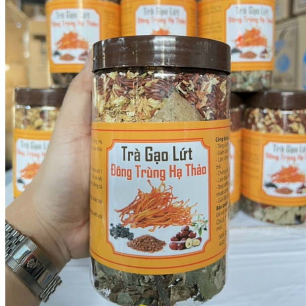 Trà Gạo Lứt Đông Trùng Hạ Thảo Hộp 500gr