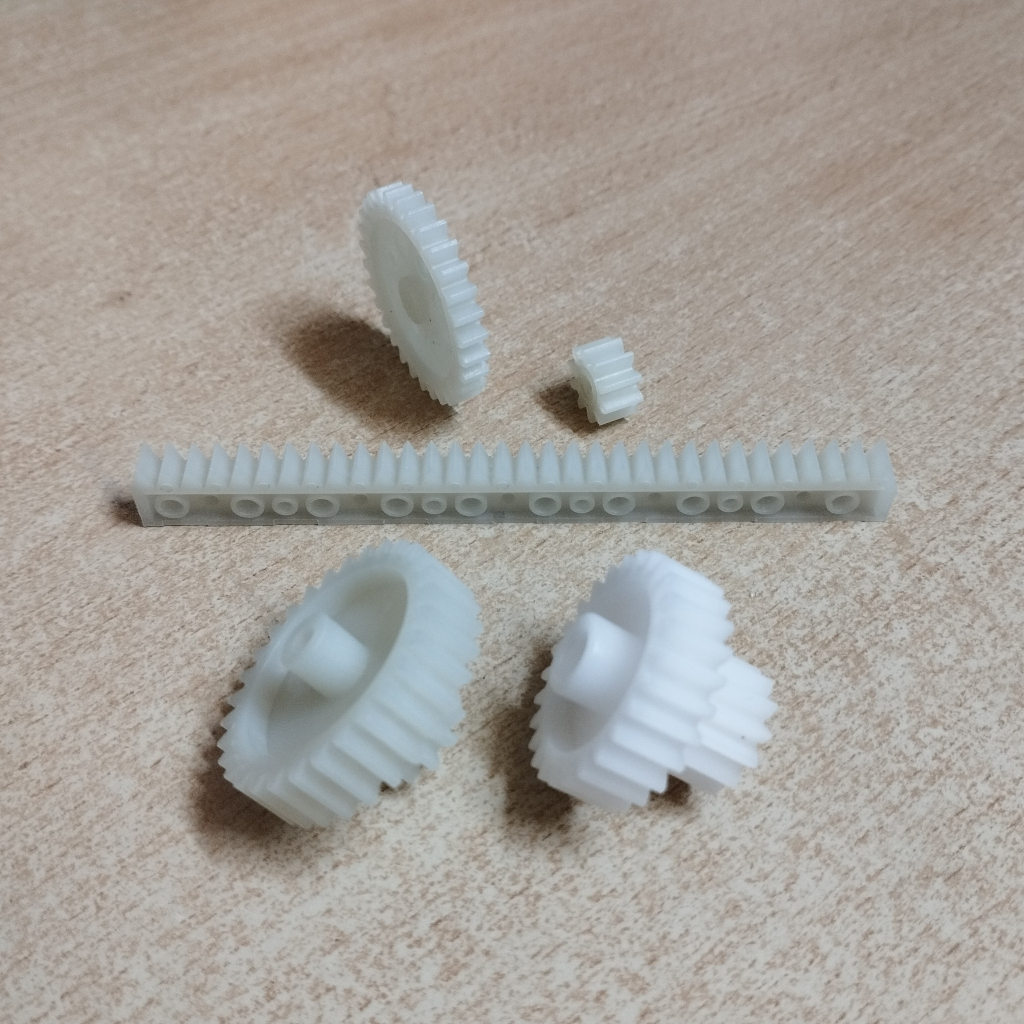 Bánh răng nhựa M1 12 răng 30 răng Mô-đun nylon giảm 26t 1 thanh răng truyền động