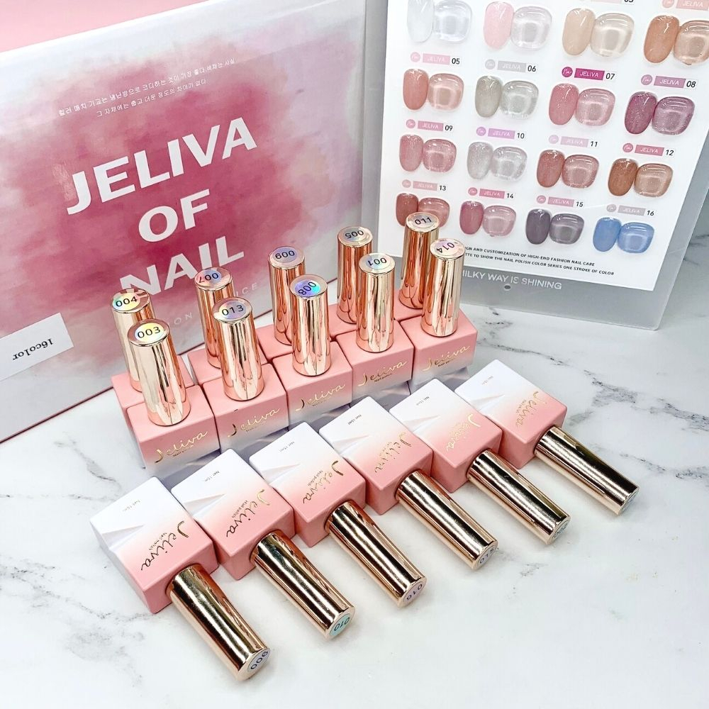 Set sơn gel thạch nhũ JELIVA 16 màu NGHI THẢO