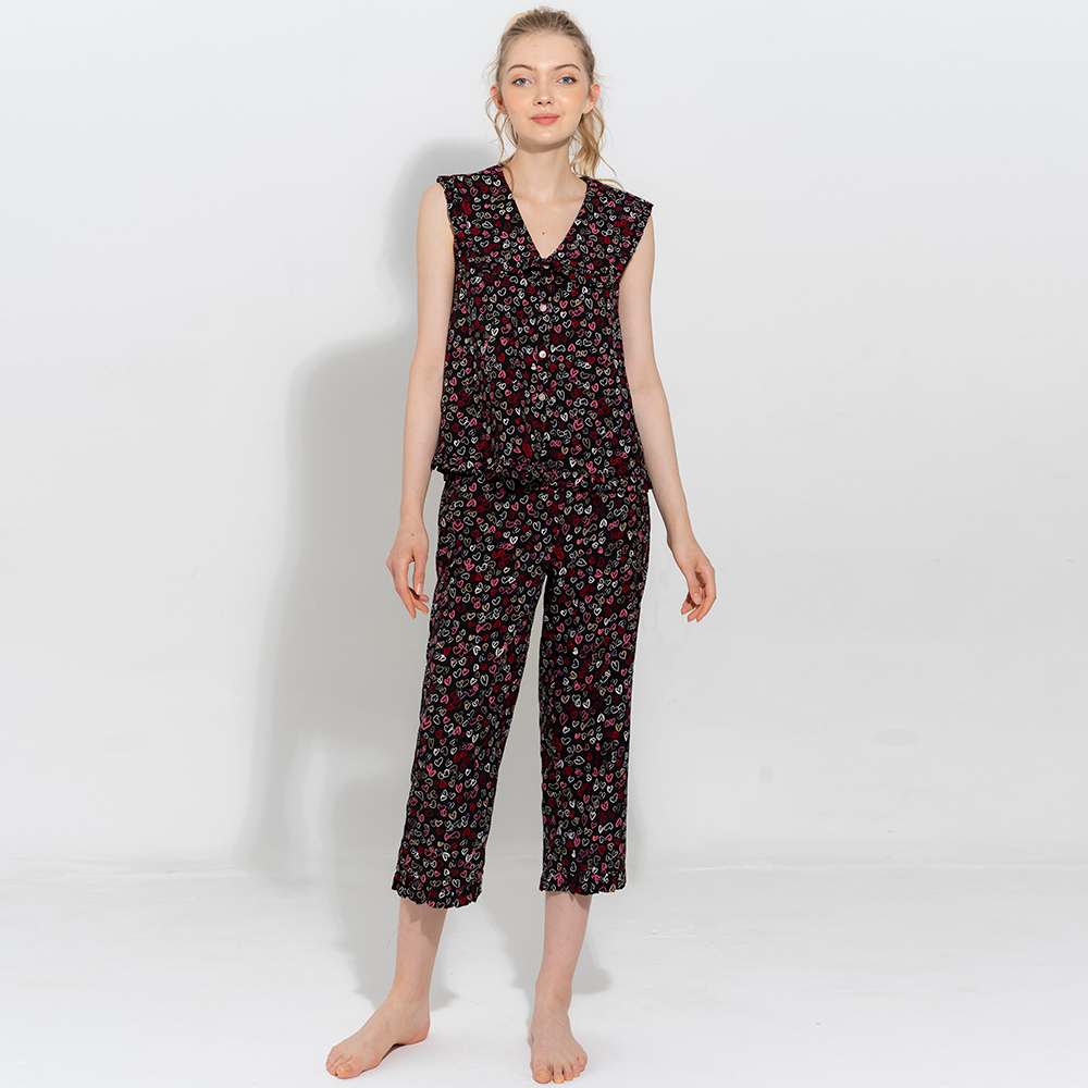 Bộ Đồ Satin Lửng Nữ Vincy Thoáng Mát BLS010W21