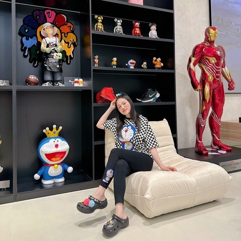 Sét bộ doremon mix quần legging .