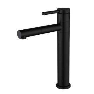Vòi lavabo nóng lạnh điếu đen mỏ dài cao 30cm