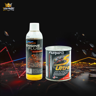 Combo Súc Động Cơ + Súc Buồng Đốt Thái Lan | Súc Động Cơ Engine Flush 100mL + Vệ Sinh Kim Phun Buồng Đốt S-Ultra 60mL