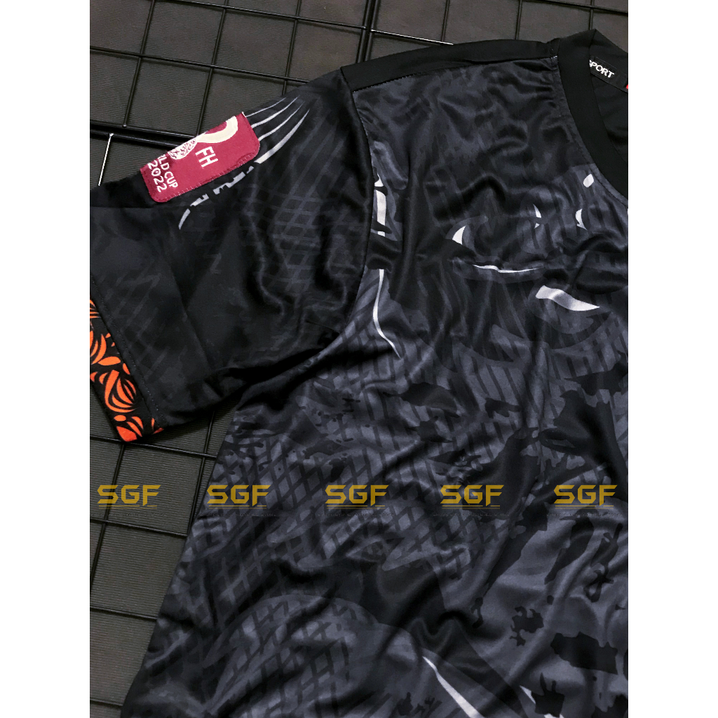 Đồ Bóng Đá HÀ LAN đen sân khách 2023