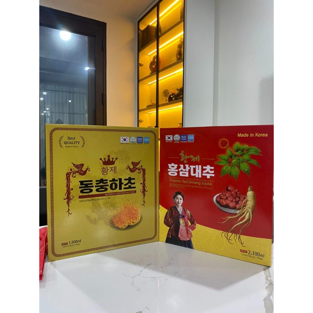 Đông trùng hạ thảo Hoàng Đế Hàn Quốc - Xách 30 gói 50ml date 2025