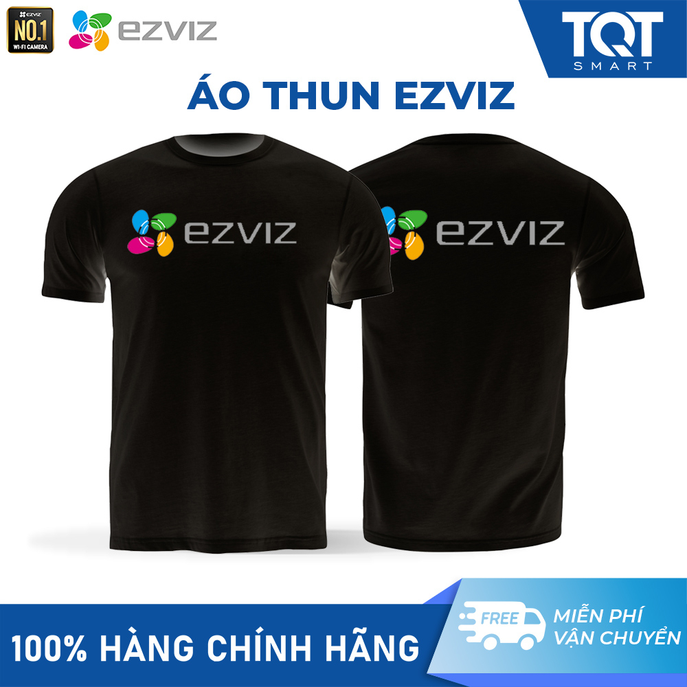 [FREESHIP] Áo Thun Đen Ezviz - TQT SMART
