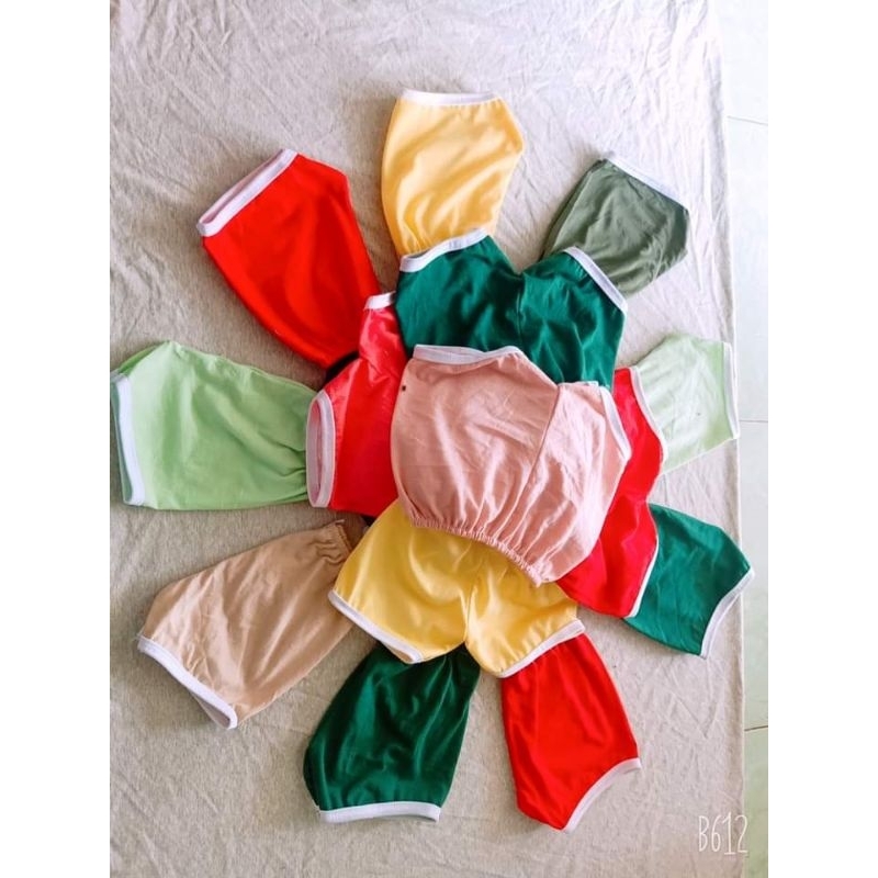 Combo 10 quần chục đùi cotton cho bé trai bé gái 5-18kg